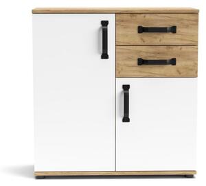 Credenza Mosso MO2 colore rovere e bianco