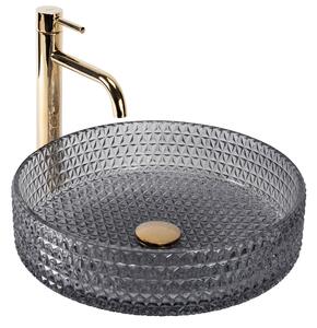 Lavabo da appoggio Rea Cristal Grey 39