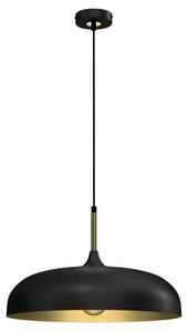 Lampadario su corda LINCOLN 1xE27/60W/230V d. 45 cm nero