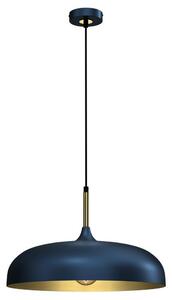 Lampadario su corda LINCOLN 1xE27/60W/230V d. 45 cm blu