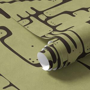 Carta da parati Motivo astratto con linee scure, Parati astratta classici, a01122v1 : Uwalls.it