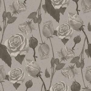 Carta da parati Motivo floreale leggero con rose, Parati fiori e piante classici, a01123v1 : Uwalls.it