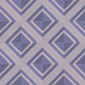 Carta da parati Motivo geometrico a rombi nei toni del blu, Parati astratta classici, a01128v1 : Uwalls.it