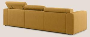 Vegas divano angolare con poggiatesta reclinabili in microfibra imperm