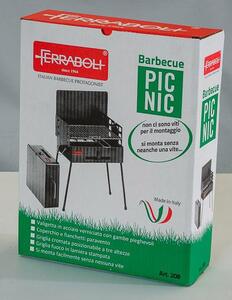 Barbecue A Carbone Carbonella Portatile A Valigetta 52x30x73 Cm Ferraboli Pic Nic