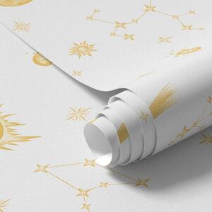 Carta da parati Oggetti celesti e stelle in stile delicato, Parati stile minimal classici, a01163 : Uwalls.it