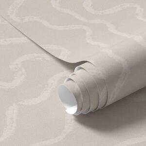 Carta da parati Motivo ondulato chiaro su sfondo beige, Parati astratta classici, a01167 : Uwalls.it