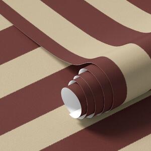 Carta da parati Righe verticali rosse e beige, Parati geometrica classici, Parati geometrica a righe classici, a01179 : Uwalls.it