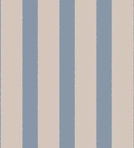 Carta da parati Righe verticali beige e azzurro, Parati geometrica classici, Parati geometrica a righe classici, a01180v3 : Uwalls.it