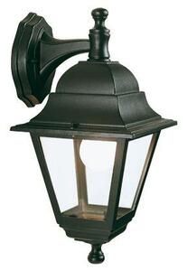 Lampada Applique In Basso Colore Nero Per Esterno Linea Mini Quadrata Sovil