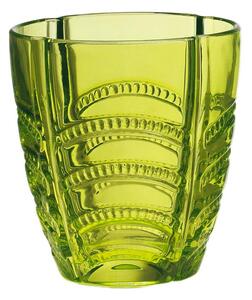 Confezione 6 Bicchieri Luxor Verde In Vetro Colorato In Pasta Kaleidos