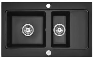 Lavello granit Fox black