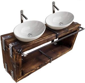 CHYRKA® Arredo bagno lavabo BORYSLAW lavabo bagno pensile mobile lavabo mobile lavabo metallo legno soppalco fatto a mano