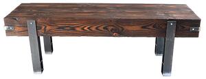 CHYRKA® Panca LBR Seduta in legno massello BRODY Loft Bar vintage Design industriale Legno fatto a mano in metallo