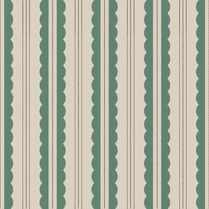Carta da parati Strisce ondulate verdi con linee tratteggiate, Parati geometrica classici, Parati geometrica a righe classici, a01185 : Uwalls.it