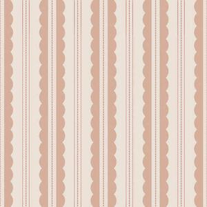 Carta da parati Righe ondulate color pesca con piccoli dettagli, Parati geometrica classici, Parati geometrica a righe classici, a01185v2 : Uwalls.it