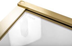 Porta doccia Rea Hugo 100 Gold Brush + profilo