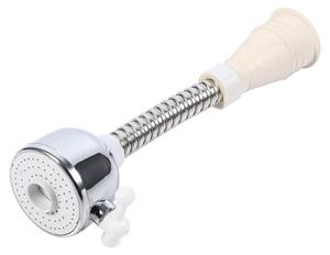 Rubinetto con beccuccio girevole a 360° - Rubinetto da cucina - Rubinetto a risparmio idrico - Aeratore - Materiale ABS - Ugello regolabile - Raccordo per rubinetto