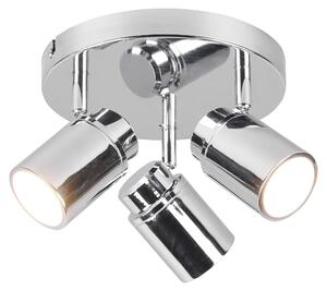 Set di tre faretti da soffitto ANGELO a 3 luci, cromati