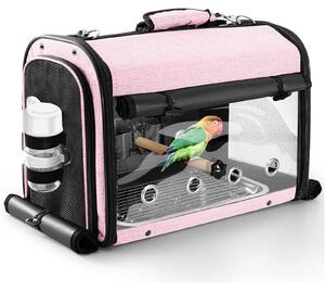 Omgoods - Borsa trasportino portatile per uccelli, con sistema di ventilazione