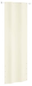 Paravento per Balcone Crema 80x240 cm in Tessuto Oxford