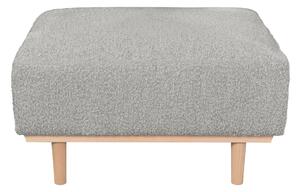 Pouf modulo divano in tessuto effetto lana bouclé talpa MORRIS