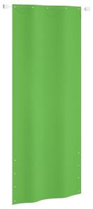 Paravento per Balcone Verde Chiaro 100x240 cm in Tessuto Oxford