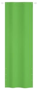 Paravento per Balcone Verde Chiaro 80x240 cm in Tessuto Oxford