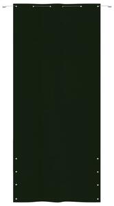 Paravento per Balcone Verde Scuro 120x240 cm in Tessuto Oxford