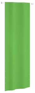 Paravento per Balcone Verde Chiaro 80x240 cm in Tessuto Oxford