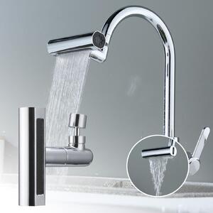 Solidchoice - Rubinetto da cucina con getto a cascata e funzione di rotazione a 360°