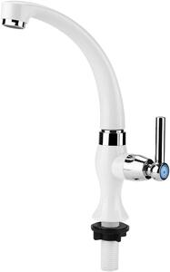 Rubinetto girevole a 360° - Rubinetto da cucina - Rubinetto solo freddo - In plastica - Risparmio idrico - Adatto per cucina e bagno - Rubinetti da cucina