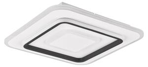 Plafoniera LED quadrata con telecomando JORA bianco e nero 46W, tonalità di bianco 5400 lm, metallo, dimensioni: 6,5 x 39,5 x 39,5 cm, IP20, RL