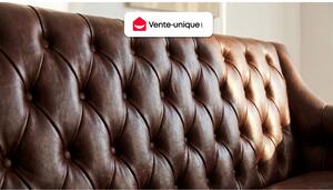 Divano 2 posti in pelle Marrone - COLBERT