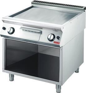 Piastra per griglia a gas Gastro M 70/80 piedi - liscia e cromata