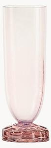 Set di 4 bicchieri champagne con scanalatura in rilievo Jellies