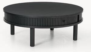 Tavolino da salotto con frontale millerighe Calary, Ø 80 cm