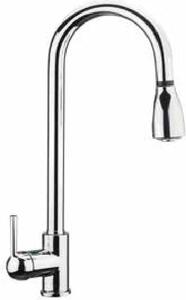 Apell Miscelatore Cucina con Doccetta estraibile Rubinetto Monocomando a Canna Alta colore Cromo - APL7090DCCR