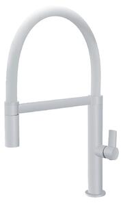 IMEX Rubinetto Cucina Miscelatore Monocomando con Corpo Flessibile colore Bianco - GCE014 Laos