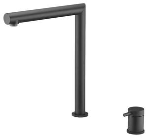 IMEX Rubinetto Cucina Miscelatore Monocomando con Bocca Retrattile colore Nero - GCE018/NG Itaca