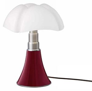 Minipipistrello di martinelli luce disponibile in più finiture disegnato da gae aulenti, finiture rosso porpora