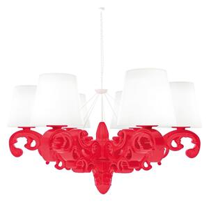 Slide crown of love lampada a sospensione disponibile in molte finiture, colore rosso