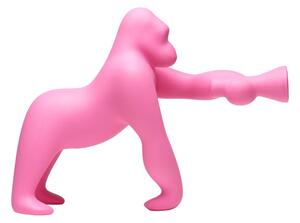 Qeeboo kong xs lampada da tavolo realizzata in polietilene disegnata da stefano giovannoni, colore rosa