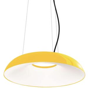 Lampada a sospensione maggiolone di martinelli luce disegnata da emiliana martinelli, colore giallo