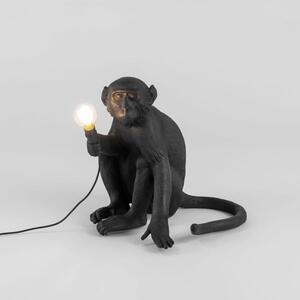 Seletti monkey lamp lampada da tavolo in resina disponibile bianco o nero, colore nero