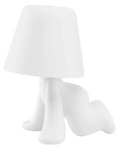 Qeeboo sweet brother lampada da tavolo disponibile in vari colori e posture, colore bianco, struttura ron