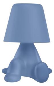 Qeeboo sweet brother lampada da tavolo disponibile in vari colori e posture, struttura bob, colore light blue