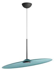 Lampada a sospensione acustica f58 di fabbian disponibile in varie dimensioni e finiture, dimensione diametro cm 90, colore oceano