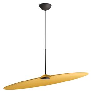 Lampada a sospensione acustica f58 di fabbian disponibile in varie dimensioni e finiture, dimensione diametro cm 120, colore miele