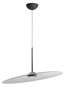 Lampada a sospensione acustica f58 di fabbian disponibile in varie dimensioni e finiture, dimensione diametro cm 90, colore cemento